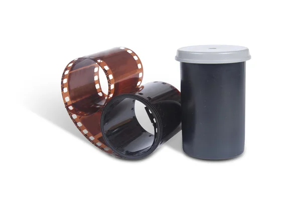 Film for analog photos. Container — Stock Photo, Image