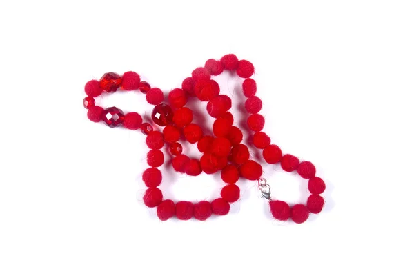 Røde perler – stockfoto