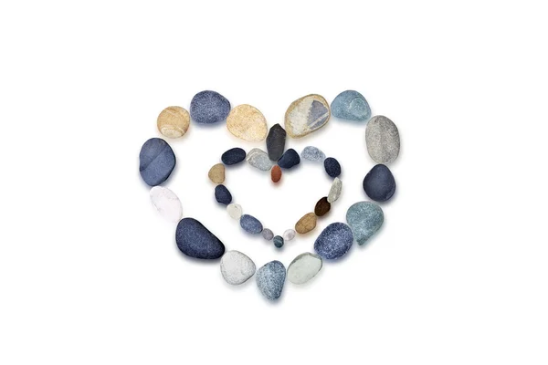 Composition of the stones. Heart. — Stock Photo, Image