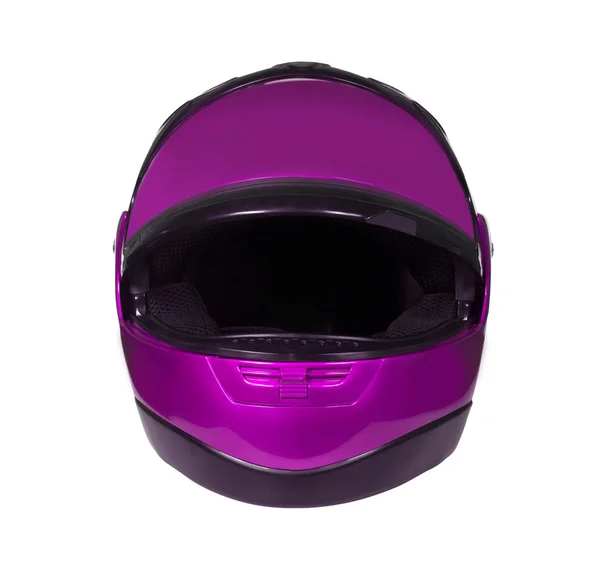 Мотоциклетный шлем с козырьком — стоковое фото