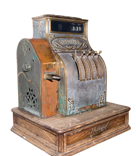 Museum a cash register on a white background — Stock Photo, Image