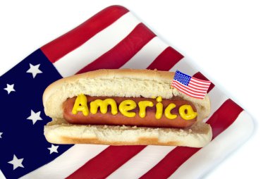 American Hot Dog clipart