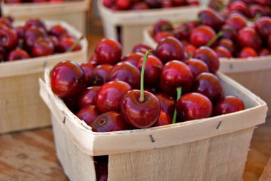 Cherries in Boxes clipart