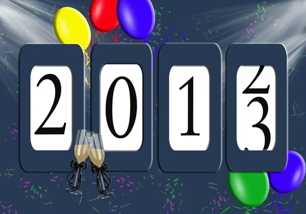 2013 New Year Odometer — Stock Photo, Image