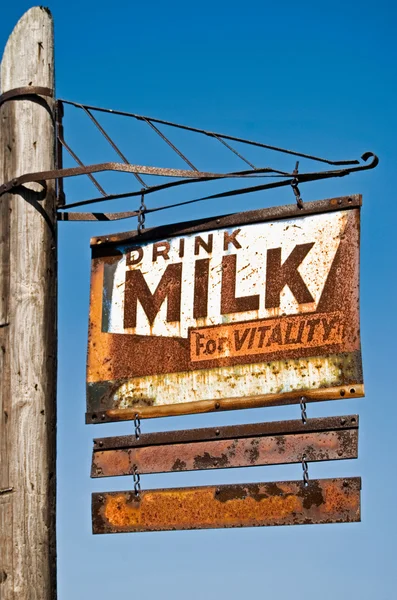 さびた牛乳記号 — ストック写真