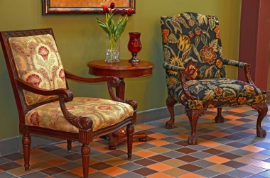 Tapestry Chairs clipart