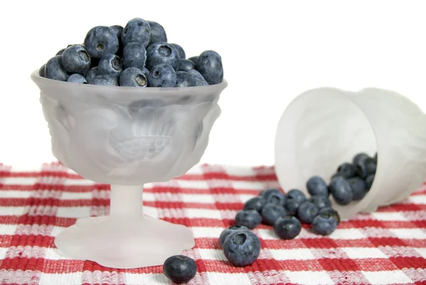 Blueberries Tertumpah — Stok Foto