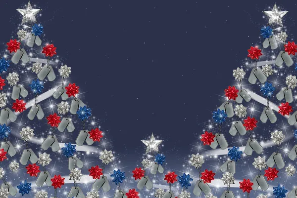 Hundetag Weihnachtsbäume — Stockfoto