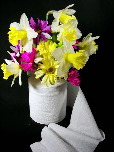 Bagno bouquet di tessuti — Foto Stock