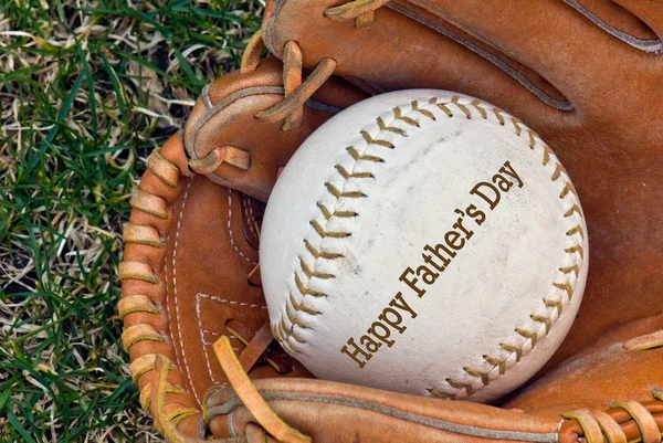 День отца бейсбол — стоковое фото