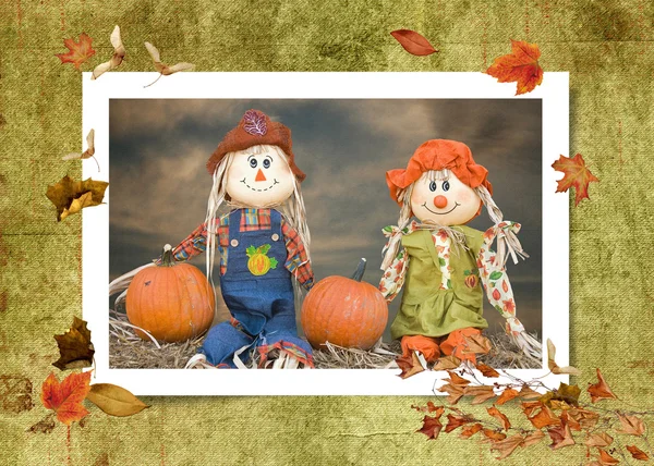 Fall scarecrows — Stock Photo, Image