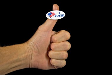 Voting sticker clipart