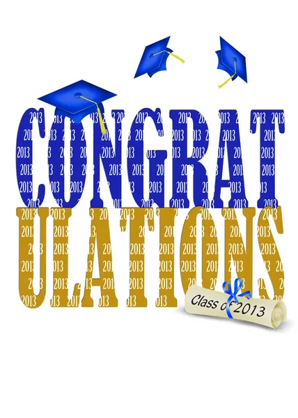 Congratulazioni per classe del 2013 — Foto Stock