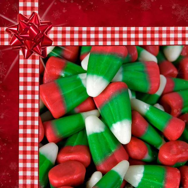 Kerstmis candy corn — Stockfoto