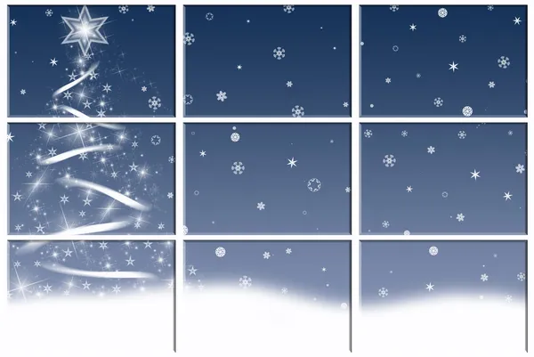 Winterfenster für Feiertage — Stockfoto