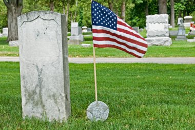 Veterans grave site clipart