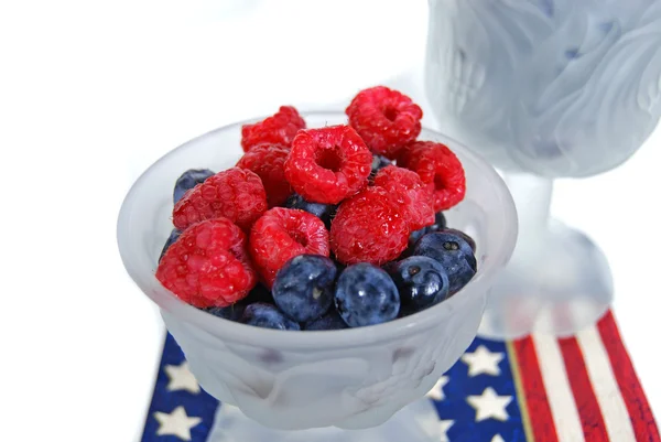 Blueberry and raspberry mix — Stock Photo, Image