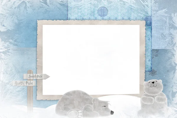 Winter ijsberen — Stockfoto