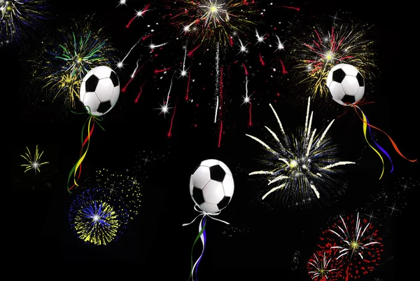 Soccer Balloons — Stock Photo, Image