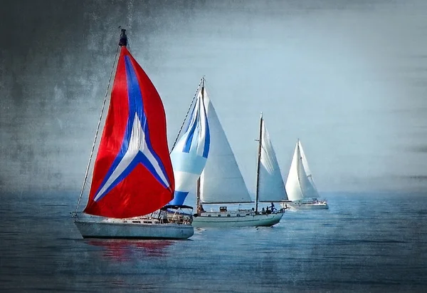 帆船比赛 — 图库照片
