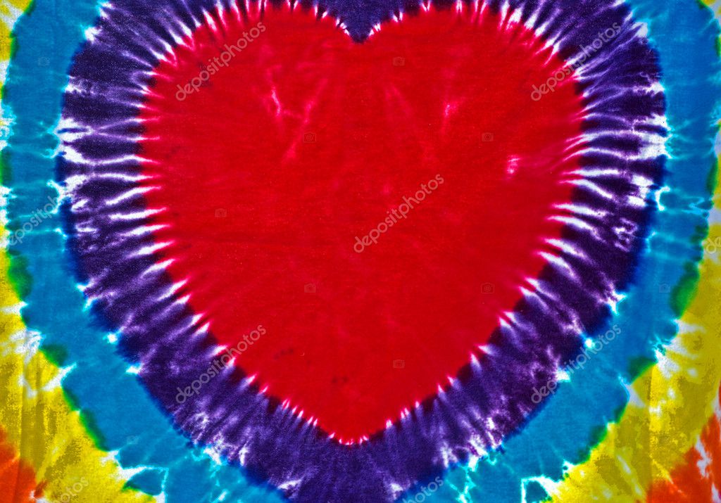 tie dye heart clipart free