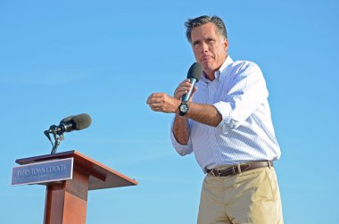 Mitt Romney campaigning clipart