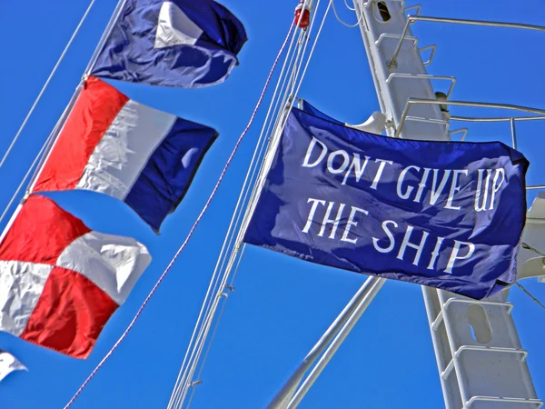 Bandeiras de veleiro — Fotografia de Stock