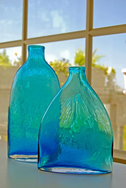 stock image Vintage glass bottles