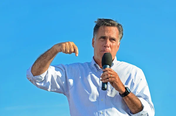 Mitt Romney haciendo campaña — Foto de Stock