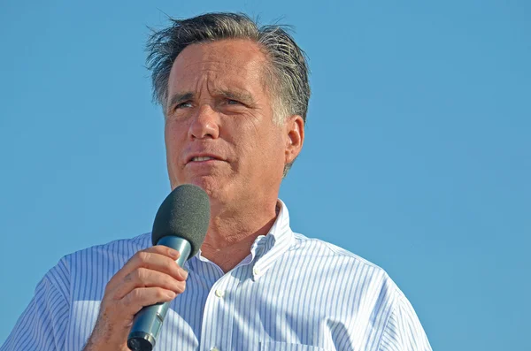 Mitt Romney haciendo campaña en Michigan — Foto de Stock