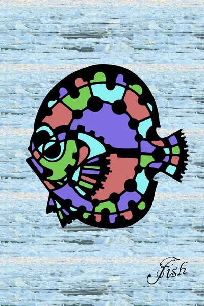 Ornament ryba — Zdjęcie stockowe