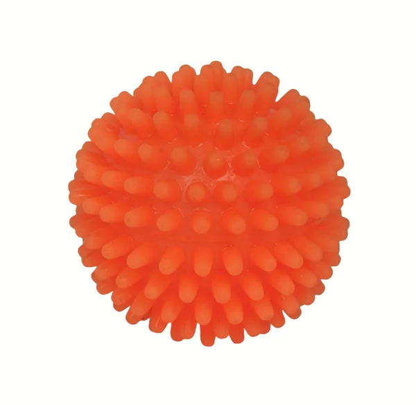 Oranžová koule hračka s kolíky — Stock fotografie