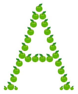 mektup - bir-den yapılmış--dan elma