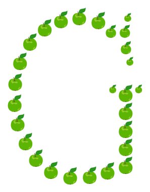 Apple'dan yapılan g - harfi