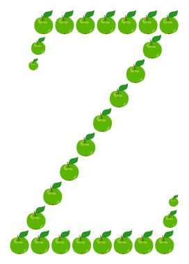 -Apple'dan yapılan z harfi