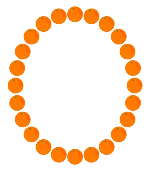 Buchstabe - o aus Orange — Stockvektor