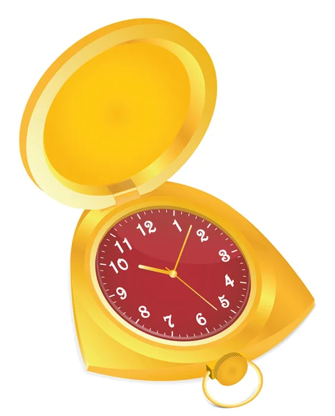 Старі кишеньковий годинник — стоковий вектор