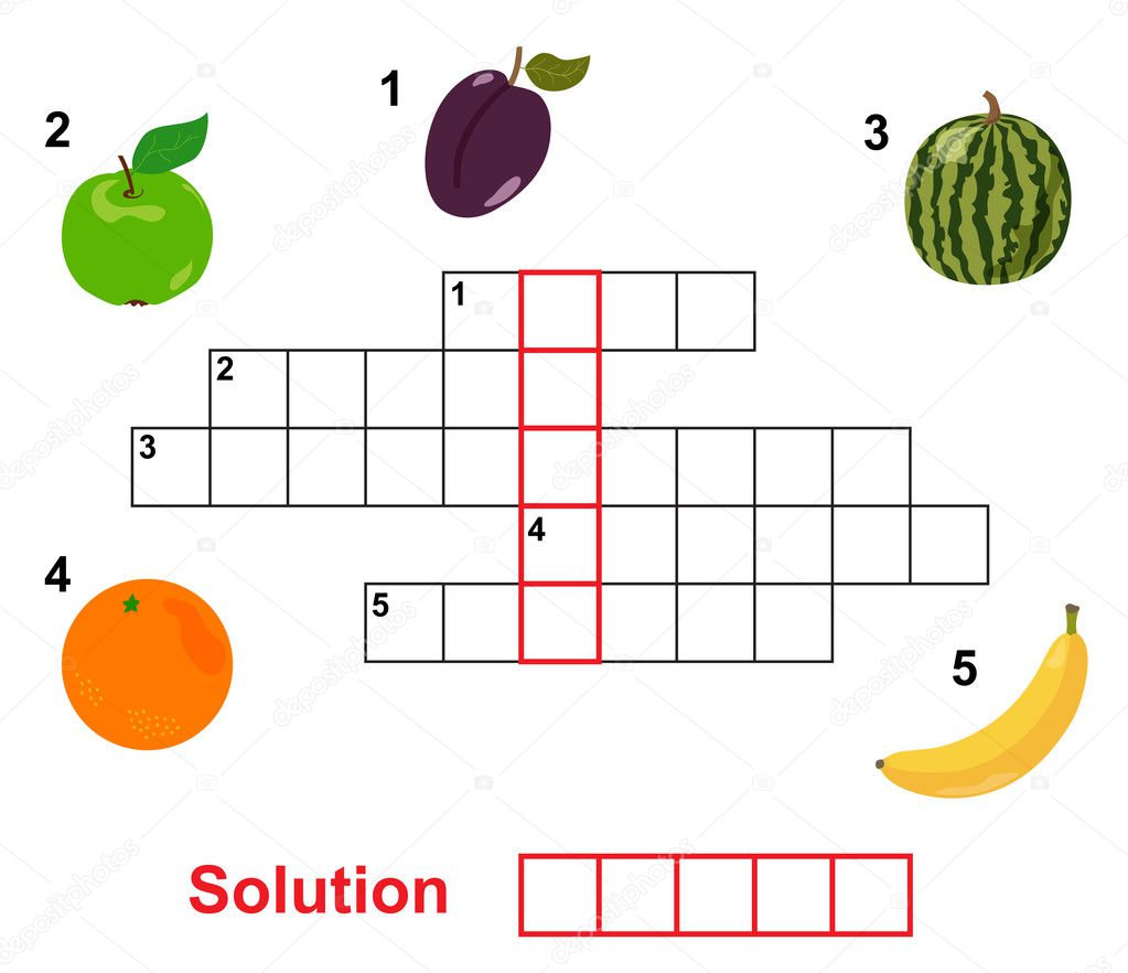 Fruit crossword