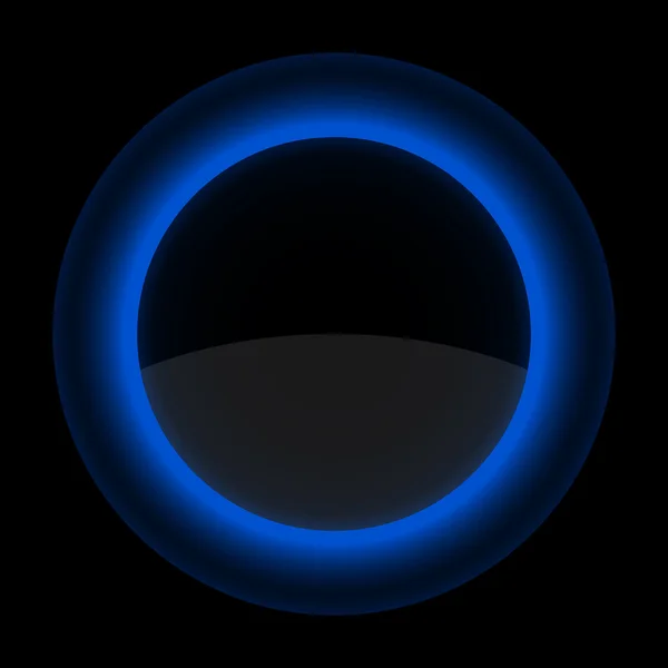 Azul brilhante botão de internet em branco —  Vetores de Stock