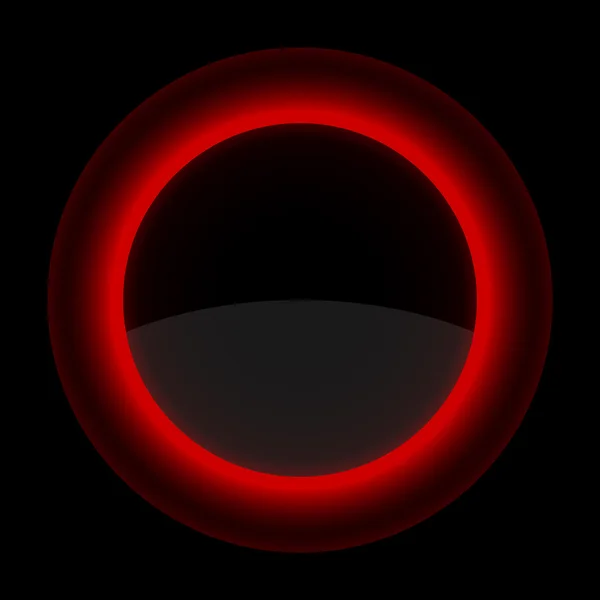 Červený lesklý prázdné tlačítko internet — Stockový vektor