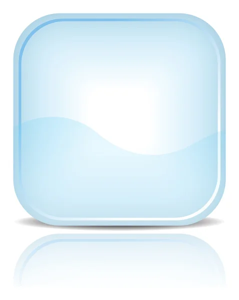 Bouton web blanc eau bleue . — Image vectorielle