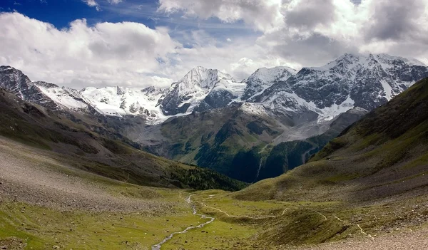 Panorama de los Alpes Silvretta en verano —  Fotos de Stock