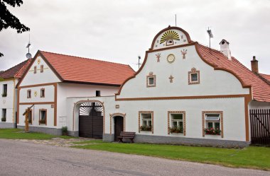 Holasovice - traditional central European village building clipart