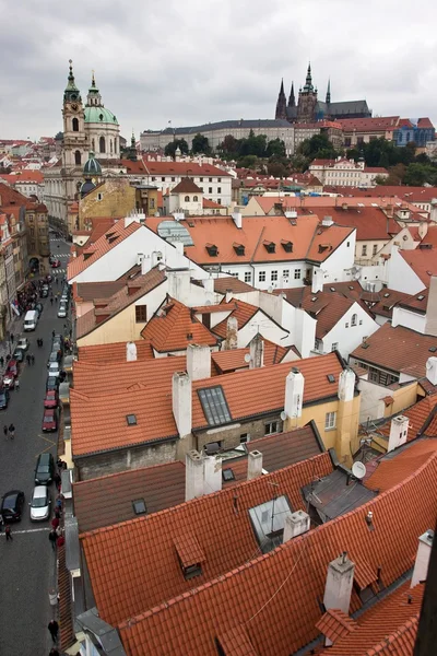 Prags historiska centrum Stockbild
