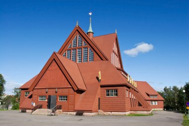 Kiruna Church in the Summer clipart