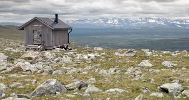 Emergency Hut in Tundra clipart