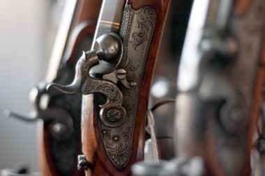 Historic Musket Close Up clipart