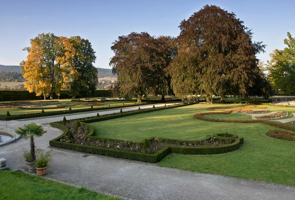 Ogrody zamkowe w Český krumlov, Republika Czeska — Zdjęcie stockowe