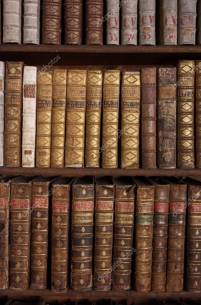 Antique Books on Bookshelf Stock Photo by ©Premek 11419482