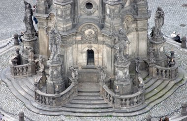 The Holy Trinity Column in Olomouc (detail) clipart